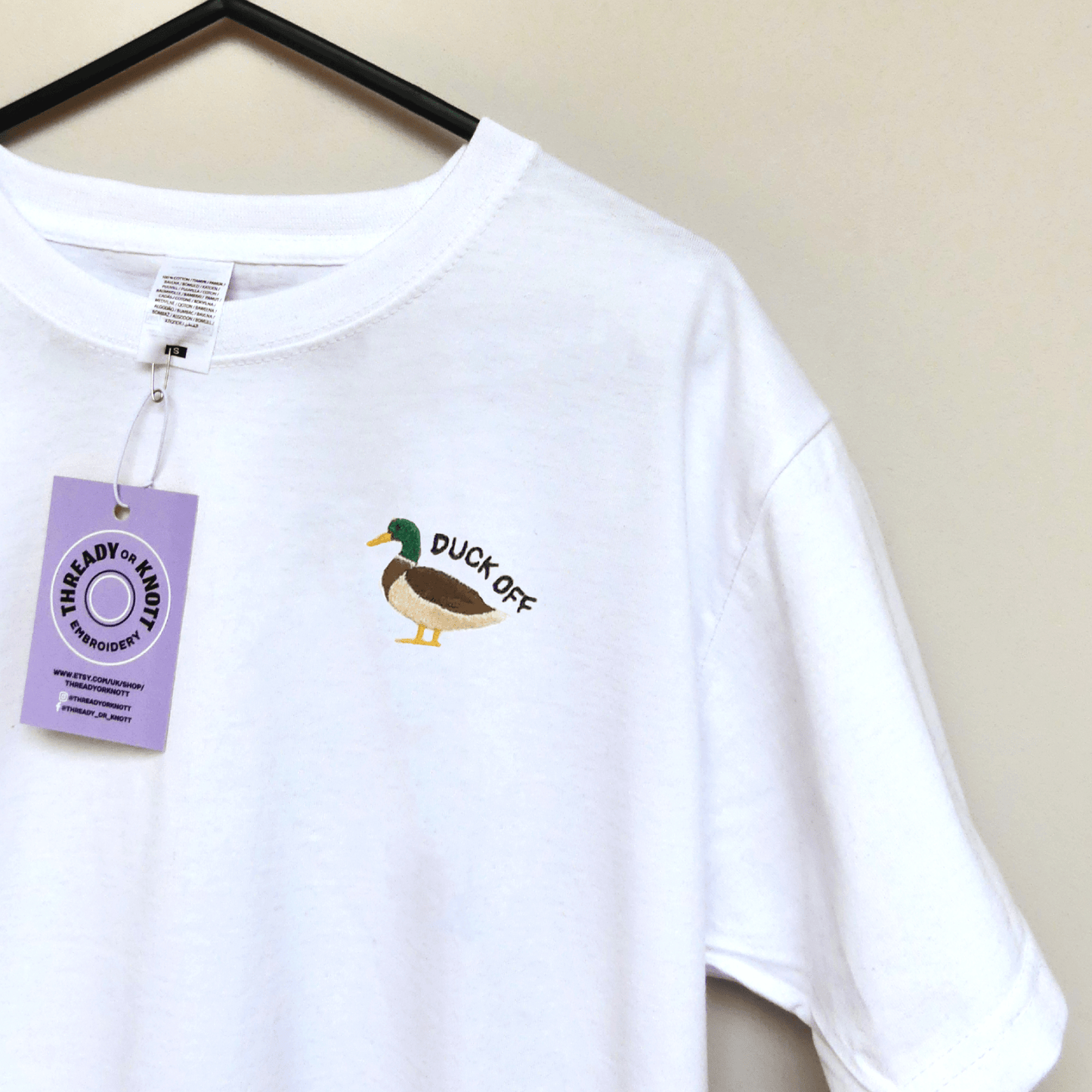 Duck off embroidered T-shirt