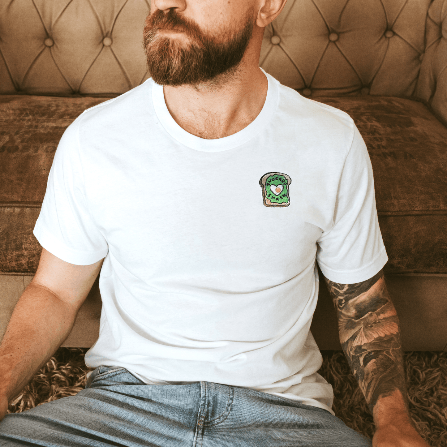 Avocado On Toast Embroidered T-shirt