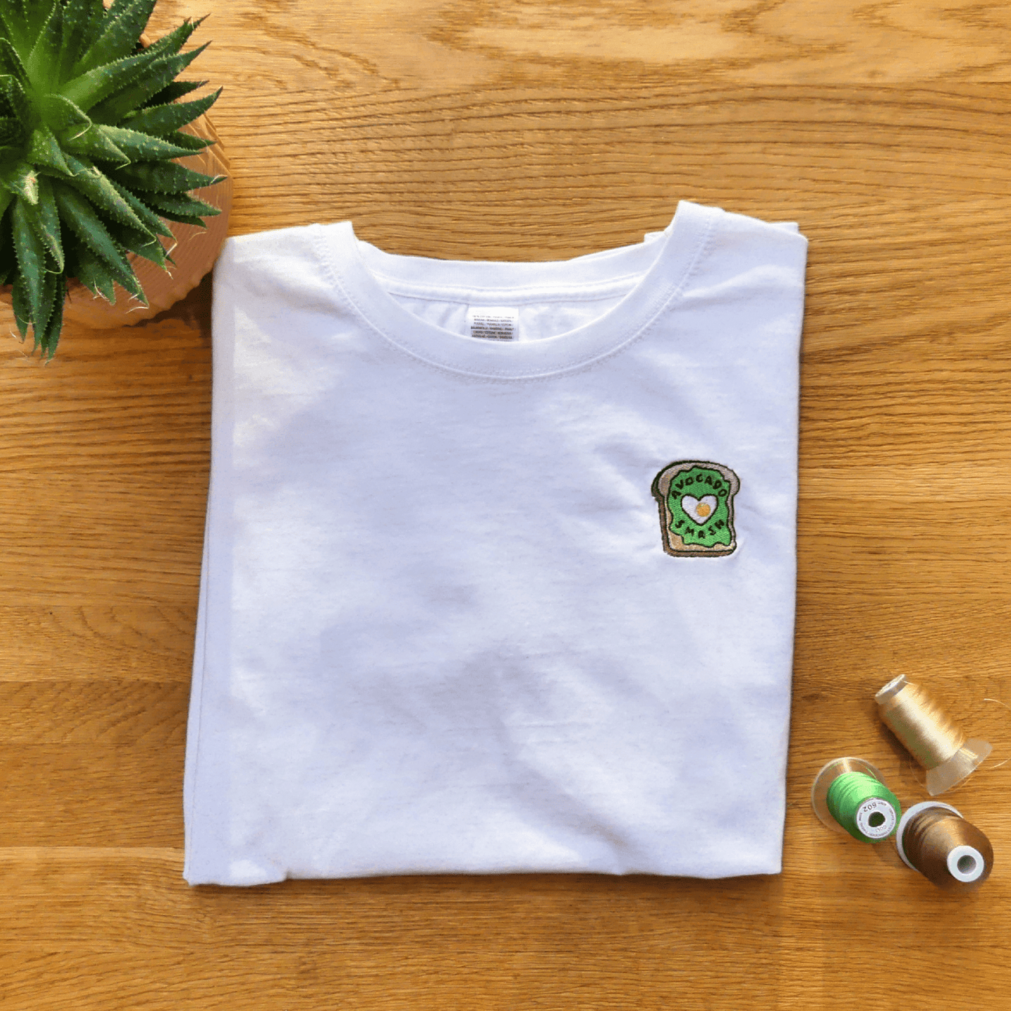 Avocado On Toast Embroidered T-shirt