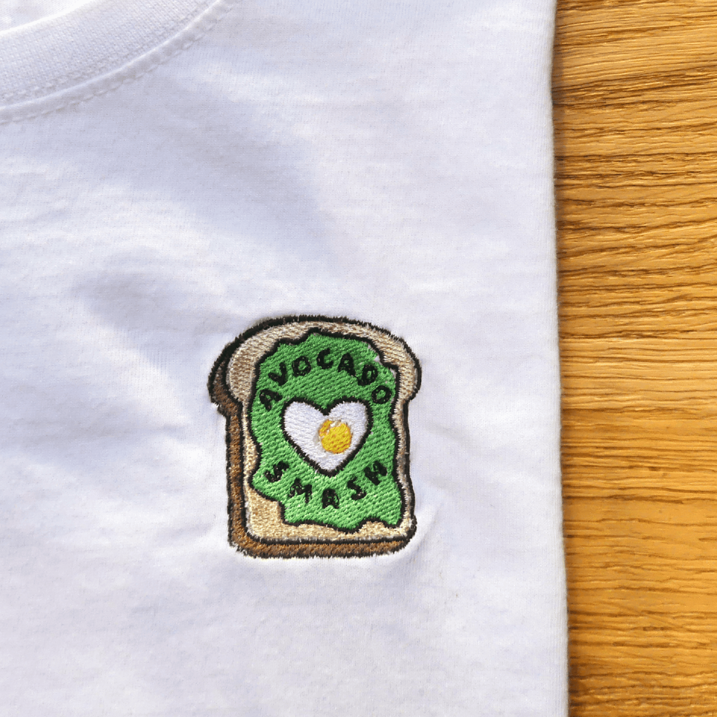 Avocado On Toast Embroidered T-shirt