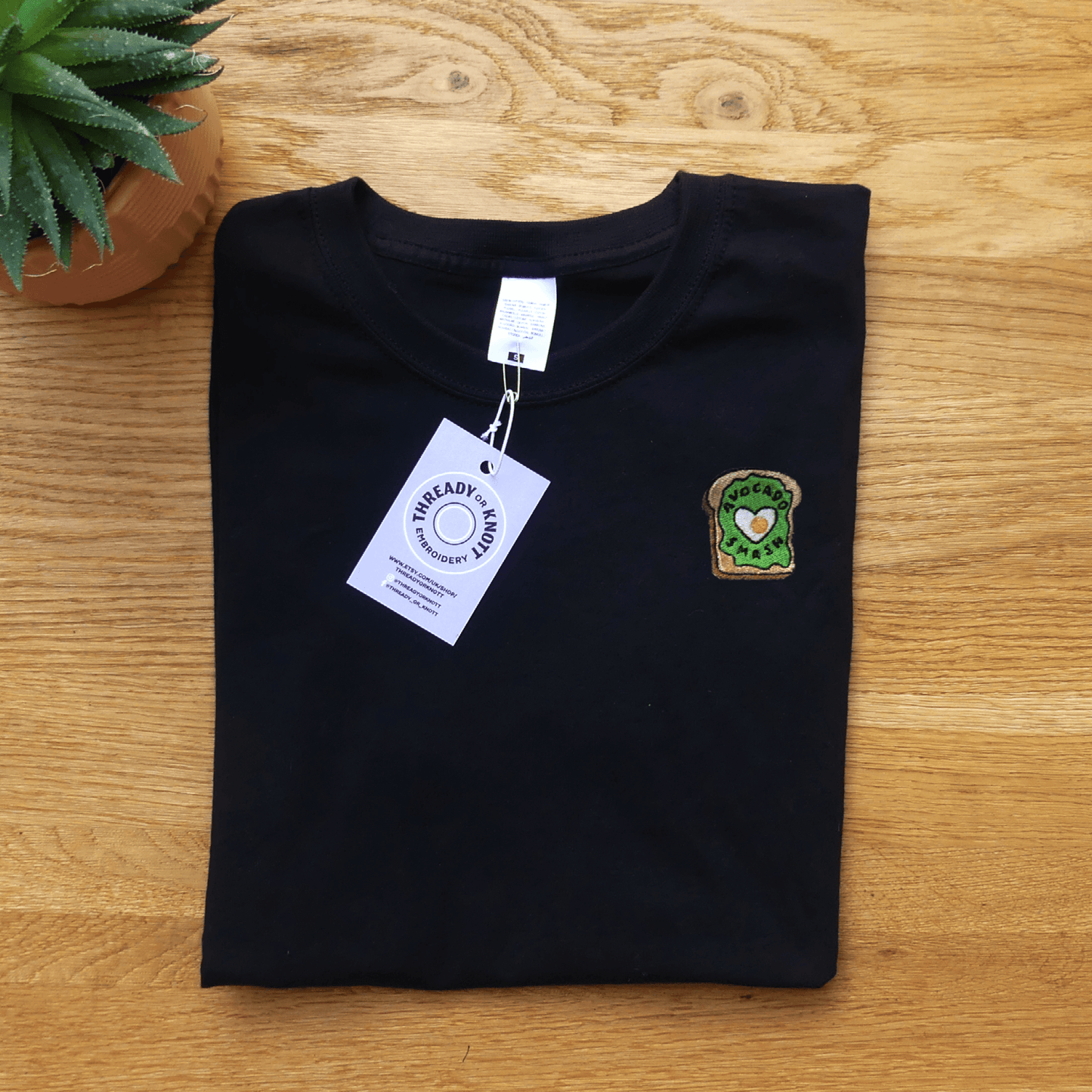Avocado On Toast Embroidered T-shirt