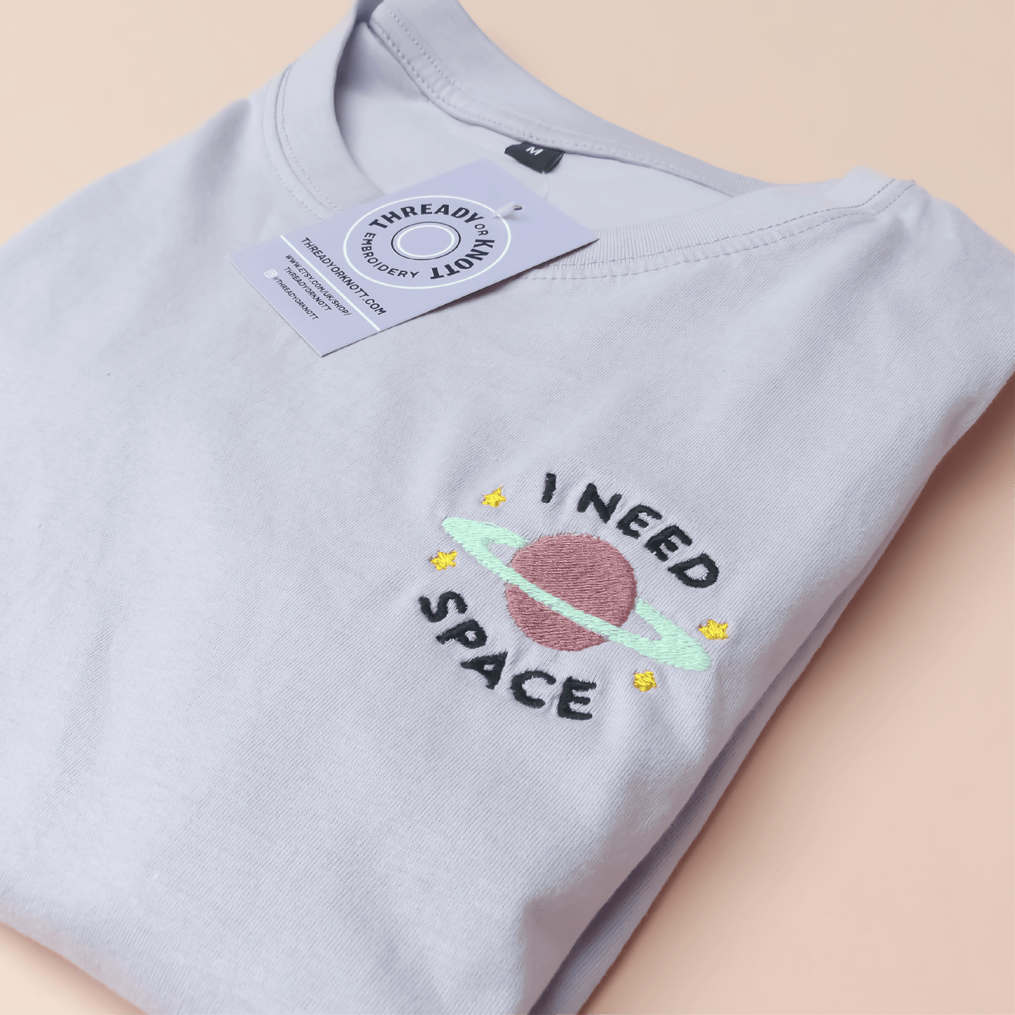Need Space Embroidered T-shirt
