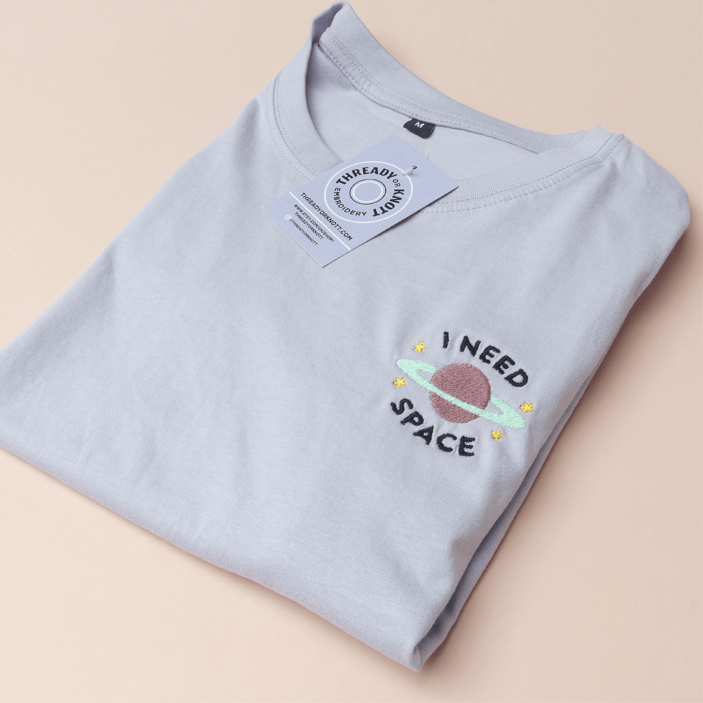 Need Space Embroidered T-shirt