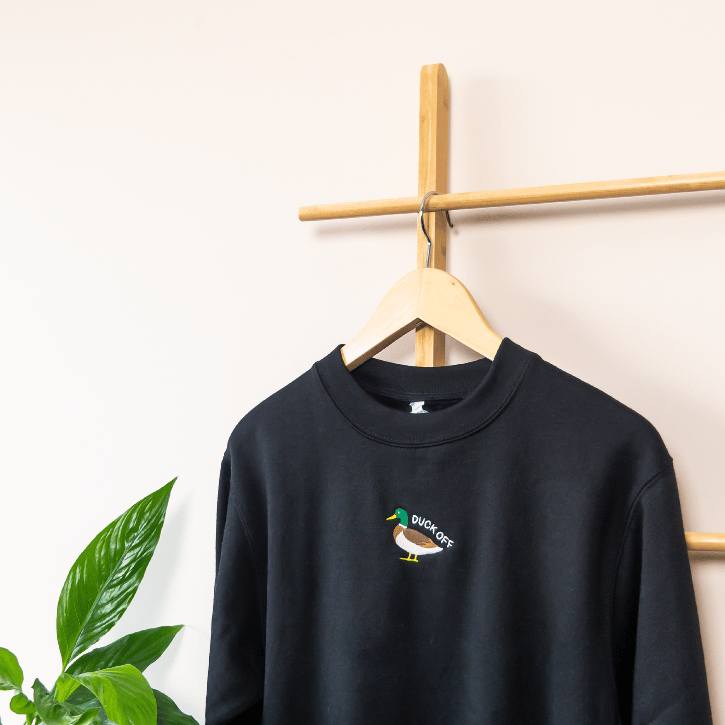 Duck Off Embroidered Crewneck Sweatshirt