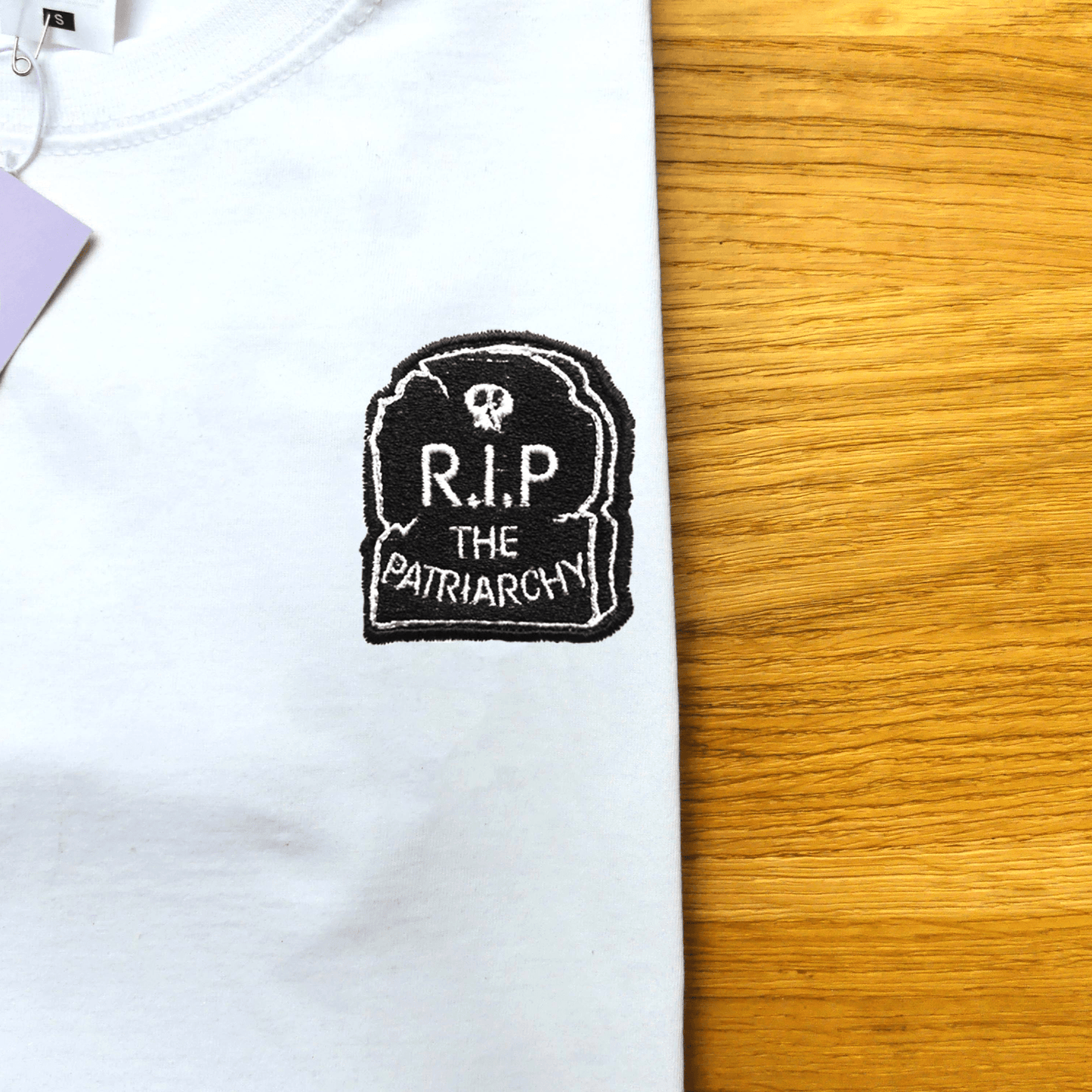 RIP the patriarchy embroidered T-shirt | feminist | anti establishment | dead