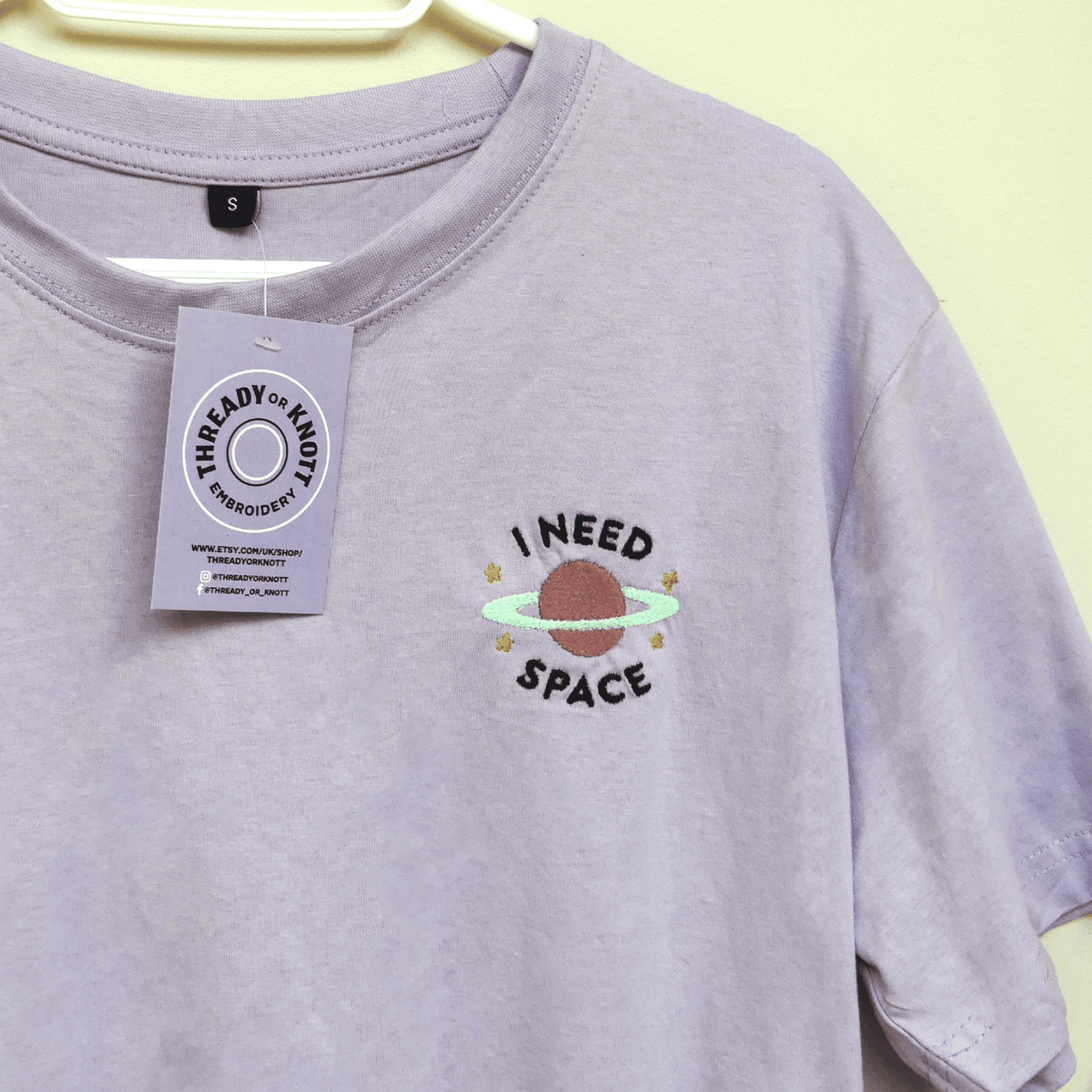 Need Space Embroidered T-shirt