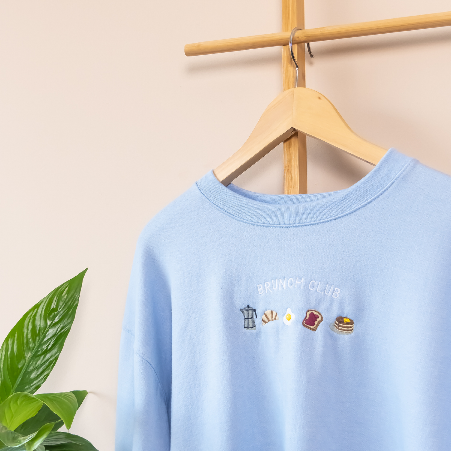 Brunch Club Embroidered Crewneck Sweatshirt