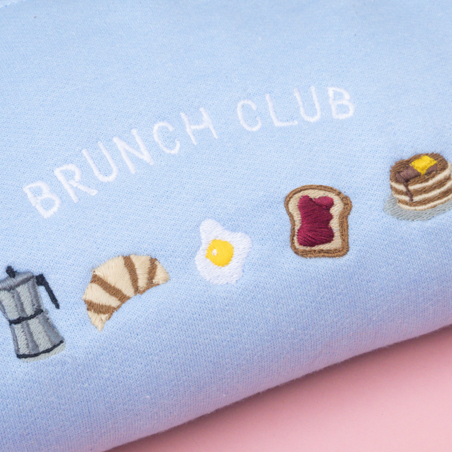 Brunch Club Embroidered Crewneck Sweatshirt