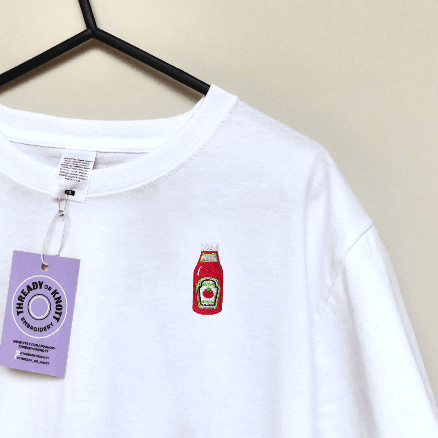 Tomato Ketchup Embroidered T-shirt