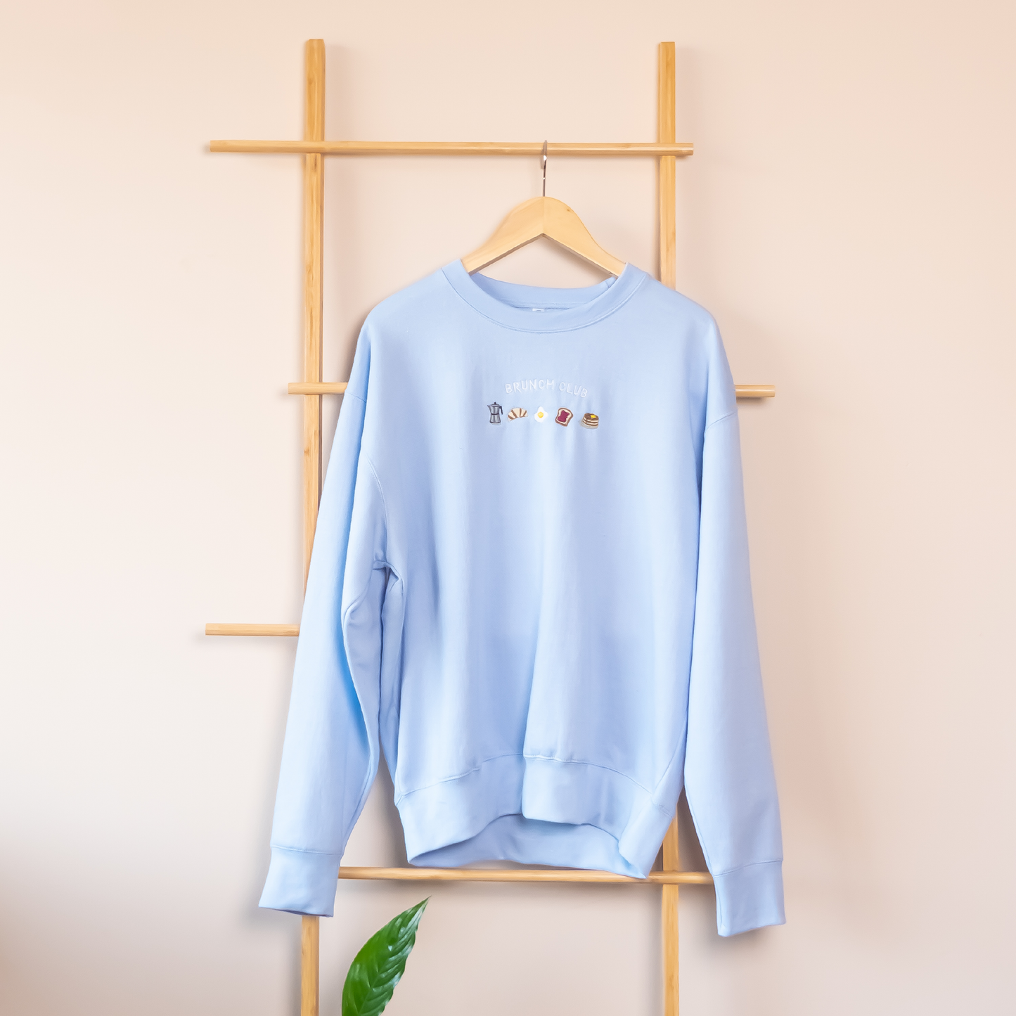 Brunch Club Embroidered Crewneck Sweatshirt
