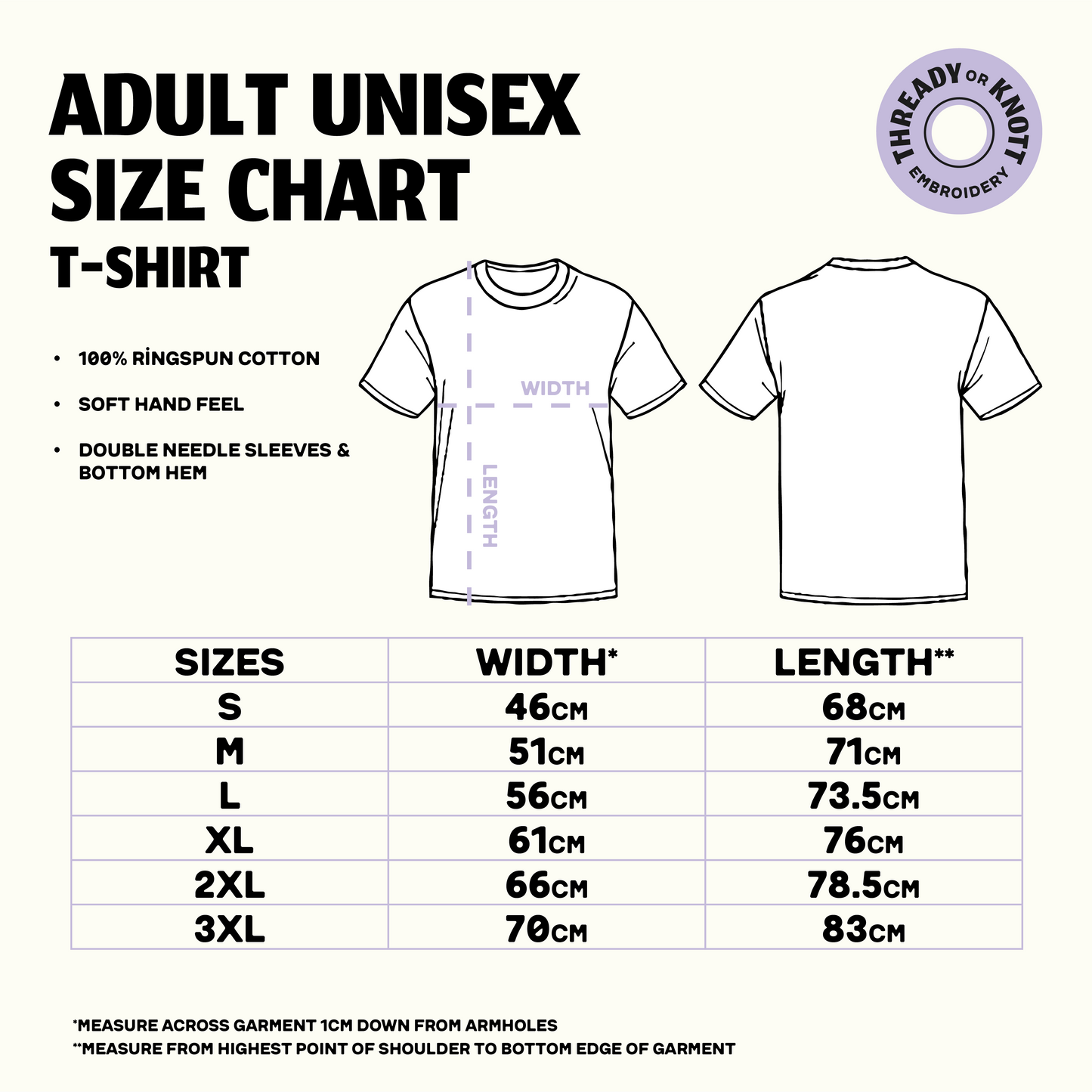 Carbs & Cuddles Embroidered T-shirts LAST OF STOCK