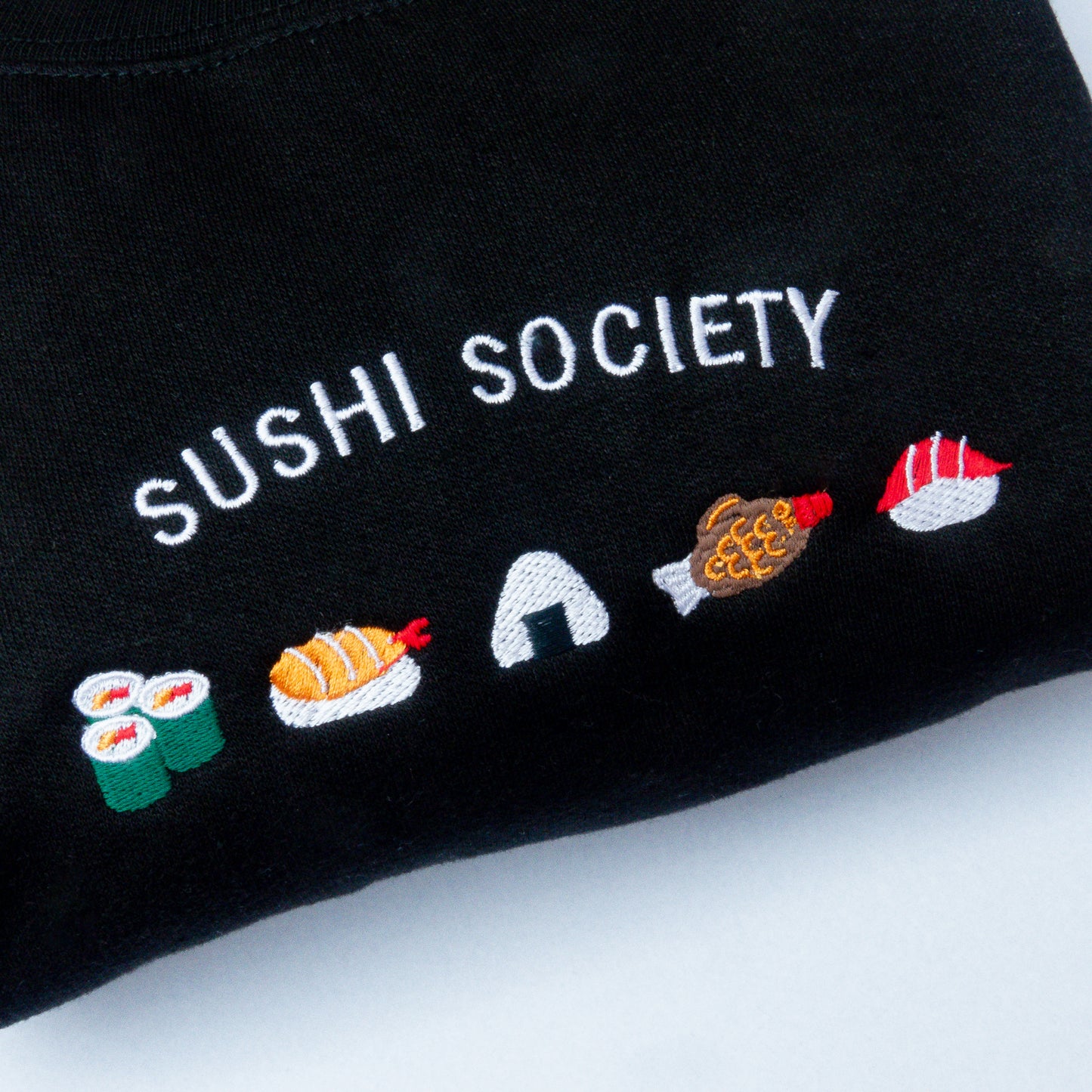 Sushi Society Embroidered Crewneck Sweatshirt