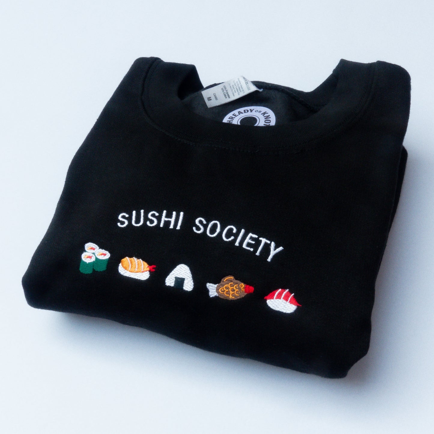 Sushi Society Embroidered Crewneck Sweatshirt