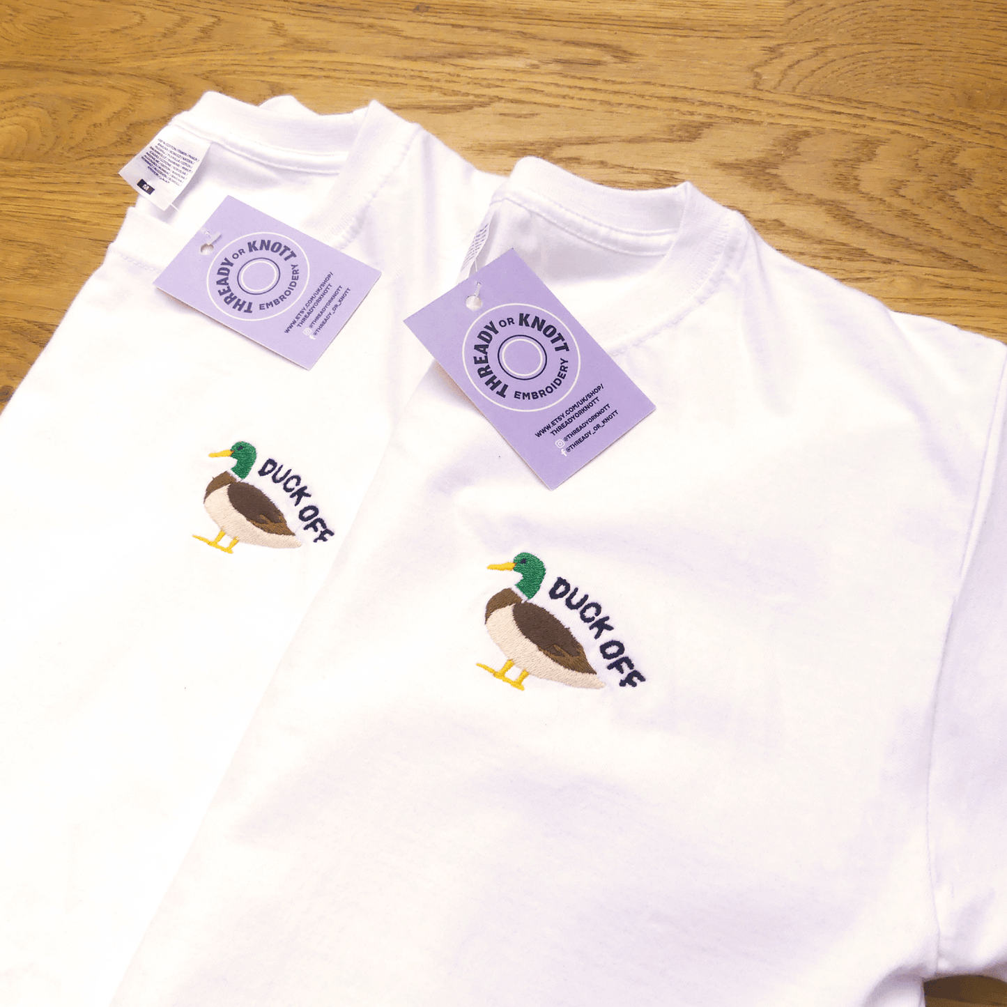 Duck off embroidered T-shirt