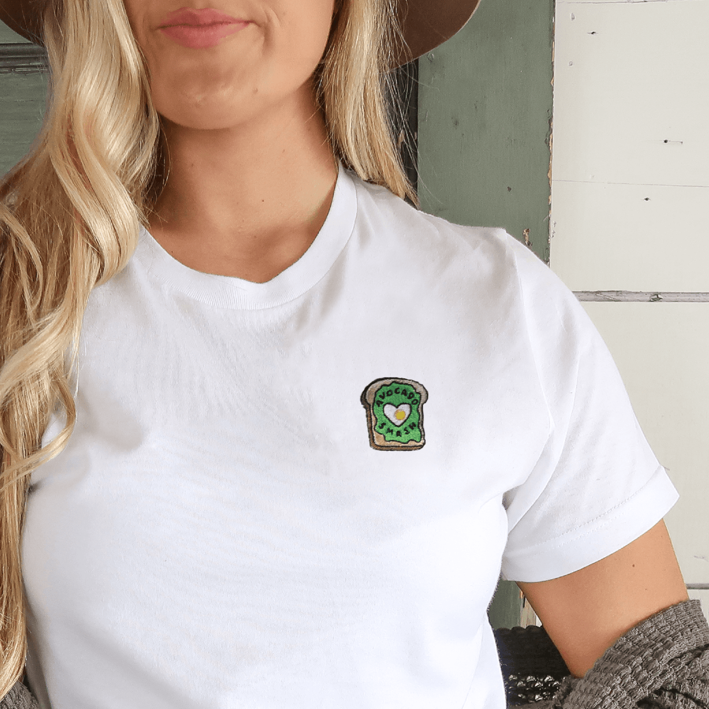 Avocado On Toast Embroidered T-shirt