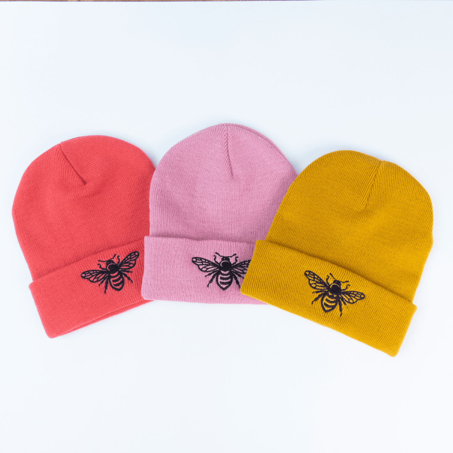 Bee Embroidered Beanie