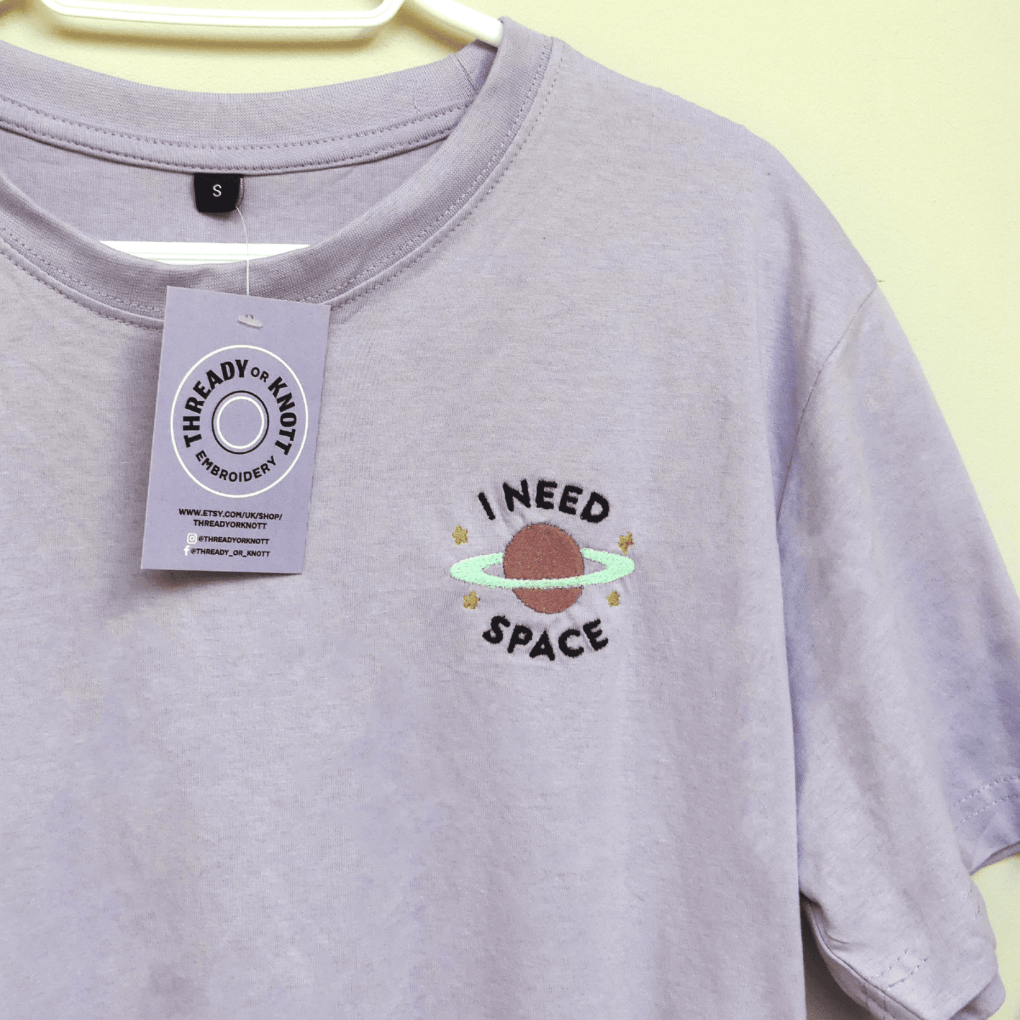 Need Space Embroidered T-shirt