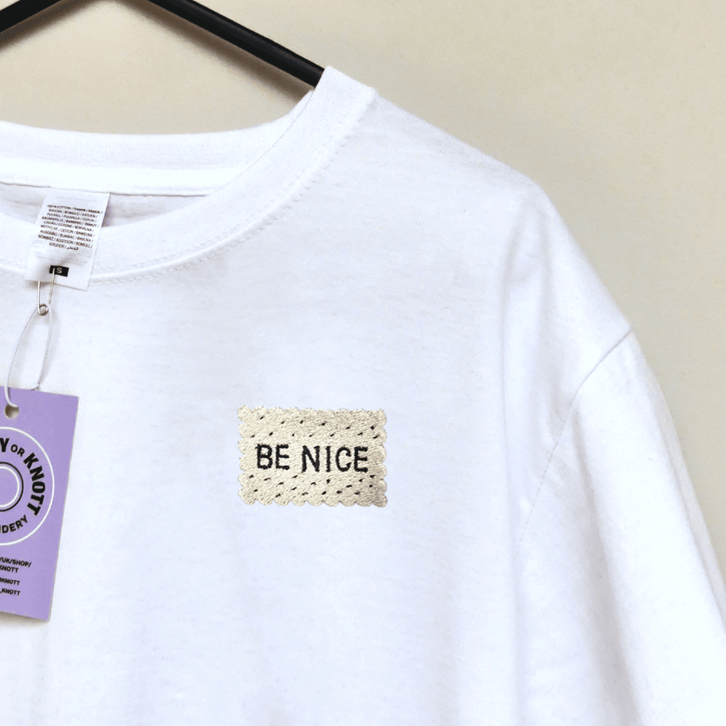 Nice Biscuit Embroidered T-shirt