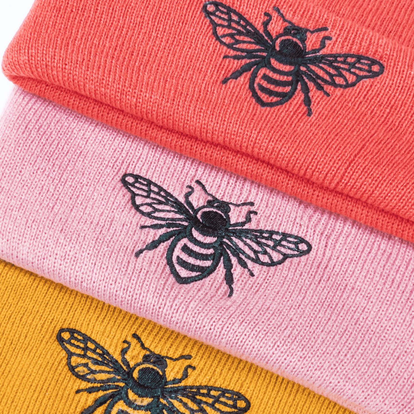 Bee Embroidered Beanie