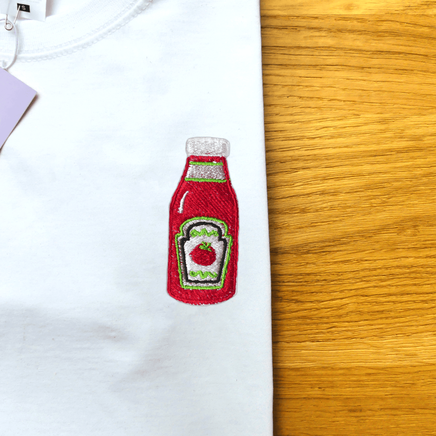 Tomato Ketchup Embroidered T-shirt